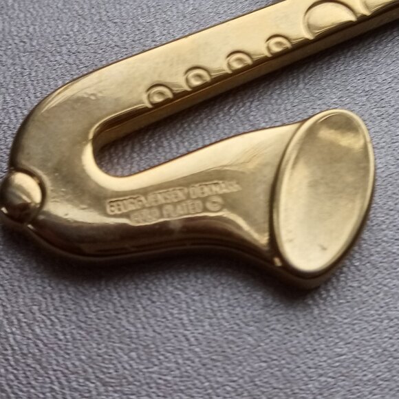 Georg Jensen Ornament - 24 KT Gold Plated trumpet - Picture 2 of 2
